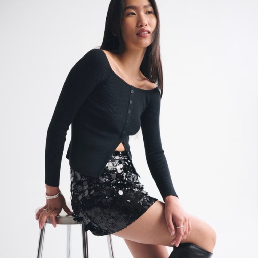 The A&F Scarlett Sequin Mini Skort